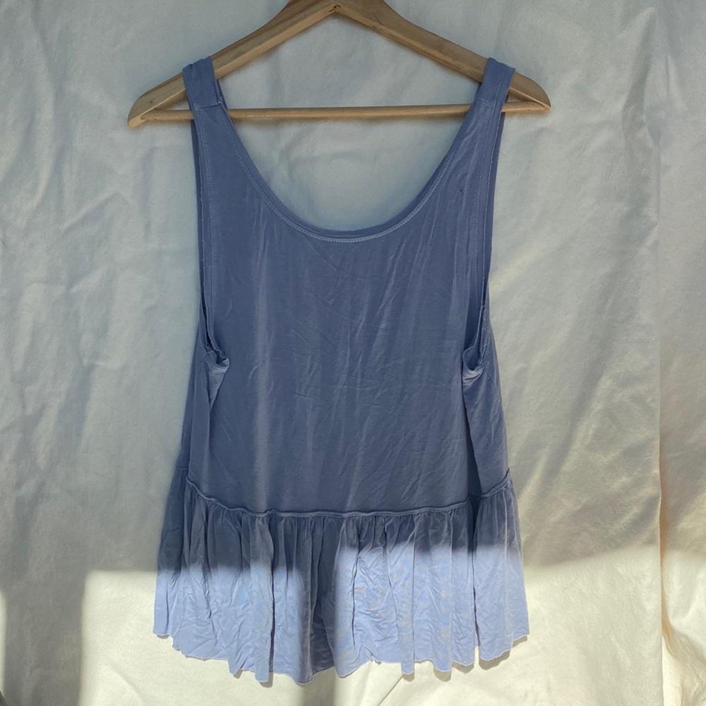 Periwinkle Peplum Summer Tank